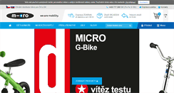 Desktop Screenshot of micro-kolobezky.cz