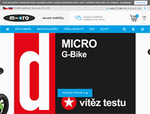 Tablet Screenshot of micro-kolobezky.cz